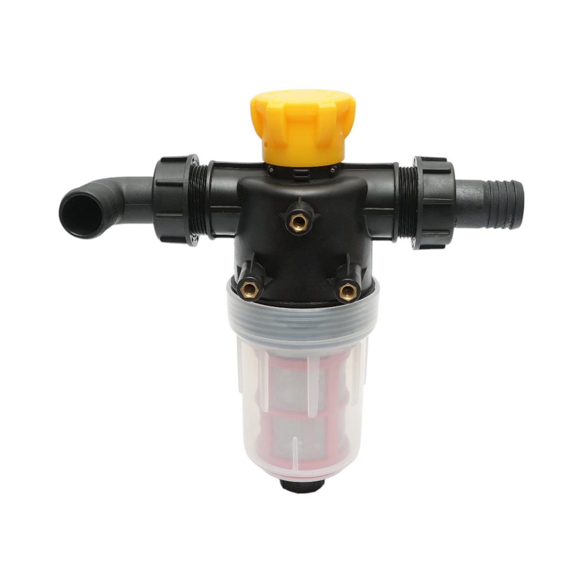 Filtru erbicidator transparent cu 2 site si valva autocuratare, racord 32mm